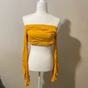 Off the should top with bell sleeves